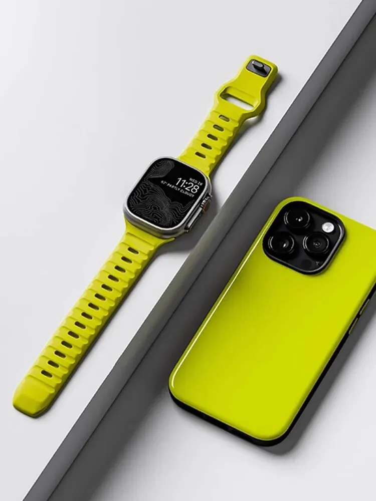 Silicone Sport Strap For Apple Watch Band 49mm 45mm 44mm 42mm 40mm 41mm 38 correa bracelet iwatch Series 9 8 7 6 5 4 3 se ultra
