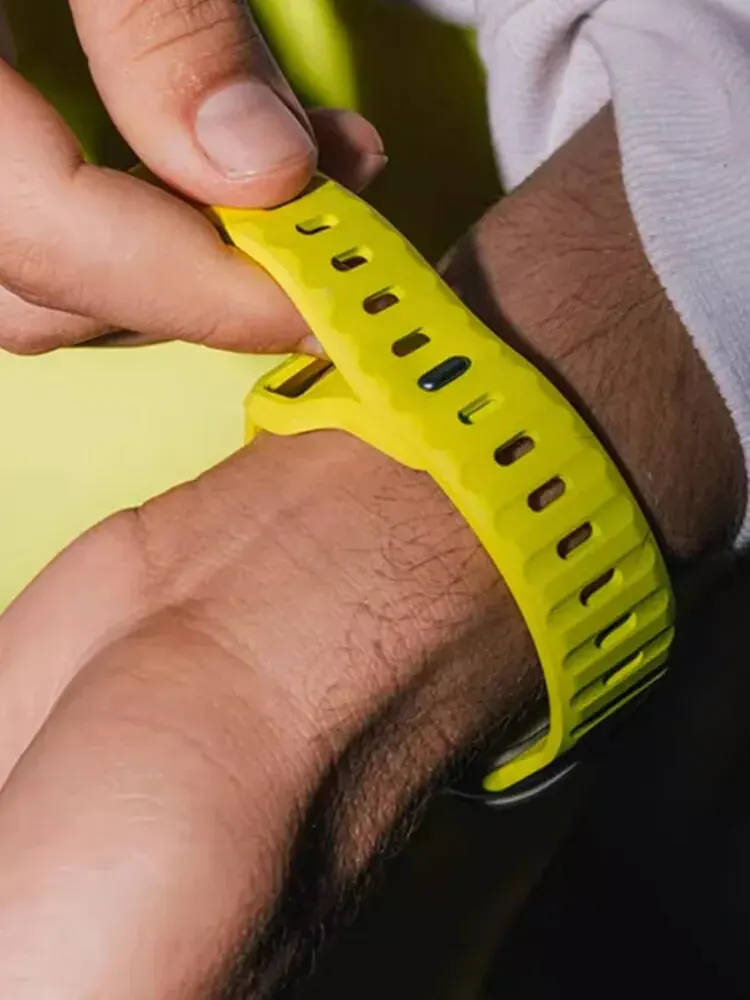 Silicone Sport Strap For Apple Watch Band 49mm 45mm 44mm 42mm 40mm 41mm 38 correa bracelet iwatch Series 9 8 7 6 5 4 3 se ultra