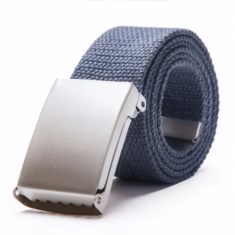 Fashion New Unisex Trousers Belts Canvas Belt Metal Buckle Men Women Boys Jeans Belts Candy Colors Top Quality Luxury Belts