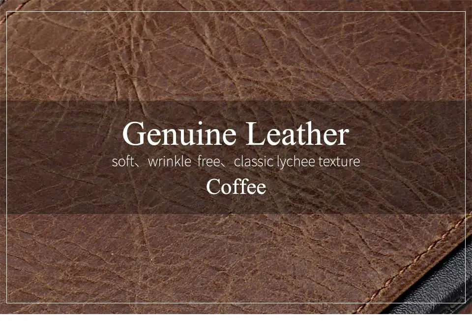 HUMERPAUL Retro Wallet for Men RFID Genuine Leather Hasp Zipper Card Holder Coin Purse Short Bifold Men Women Portomonee
