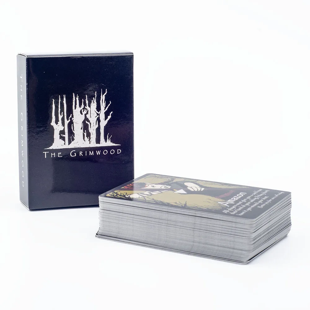 English Version The Grimwood Board Game 72Pcs Standard Poker 8.8*6.3cm Slightly Strategic Cards for Family Gatherings
