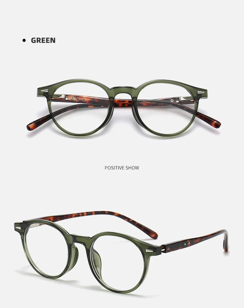 Vintage Round Frames Myopia Prescription Glasses Small Size Anti Blue Light Computer Optical Eyeglasses Frame for Men Women