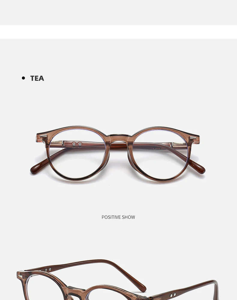 Vintage Round Frames Myopia Prescription Glasses Small Size Anti Blue Light Computer Optical Eyeglasses Frame for Men Women