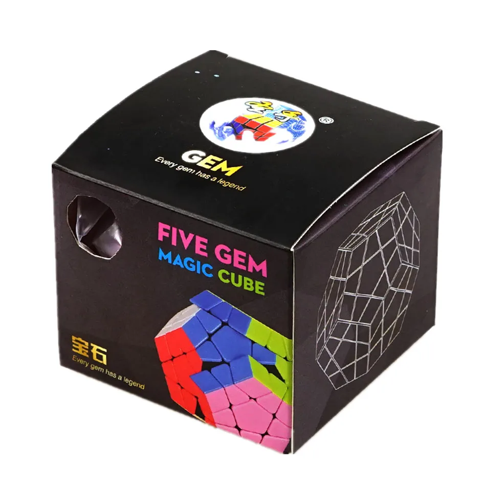 Shengshou 3x3 Megaminxeds Cube Stickerless 3x3x3 Gem Magic Cube Frosted 3Layers Speed Professional Megaminx Puzzle Toys