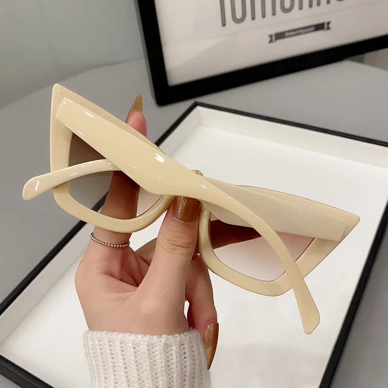 Big Frame Vintage Square Sunglasses Women Men Cat Eye Sun Glasses Eye Glasses Goggle Square Male Female Rectangle Sunglasses 