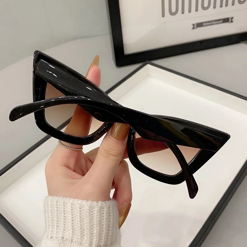 Big Frame Vintage Square Sunglasses Women Men Cat Eye Sun Glasses Eye Glasses Goggle Square Male Female Rectangle Sunglasses 