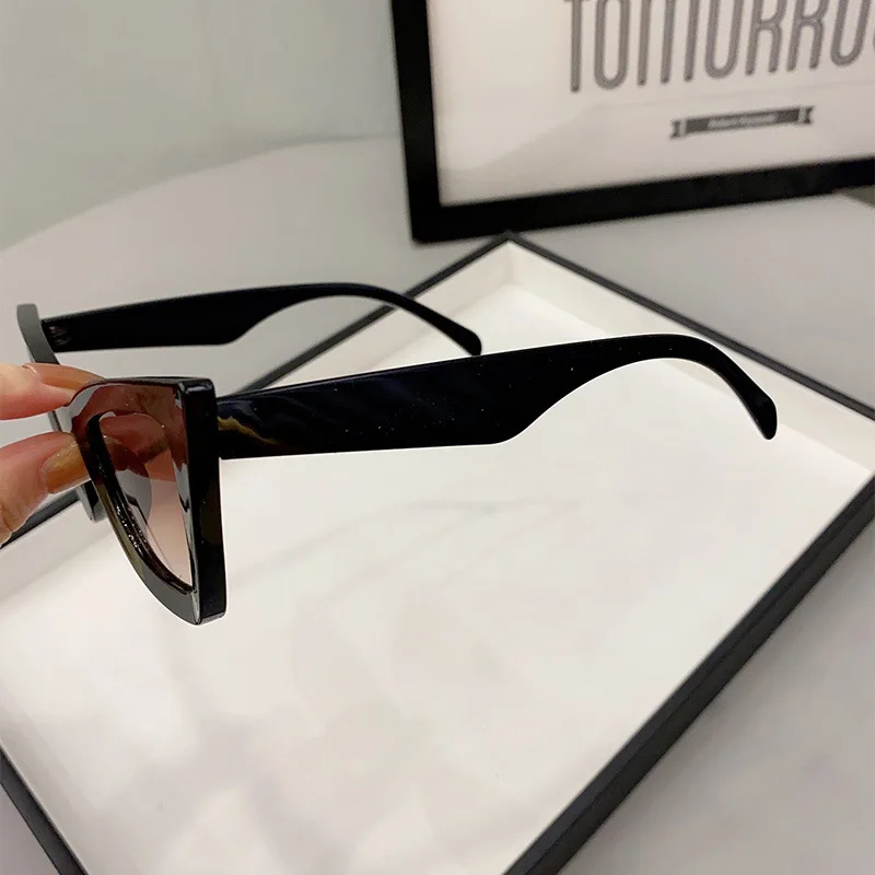 Big Frame Vintage Square Sunglasses Women Men Cat Eye Sun Glasses Eye Glasses Goggle Square Male Female Rectangle Sunglasses 