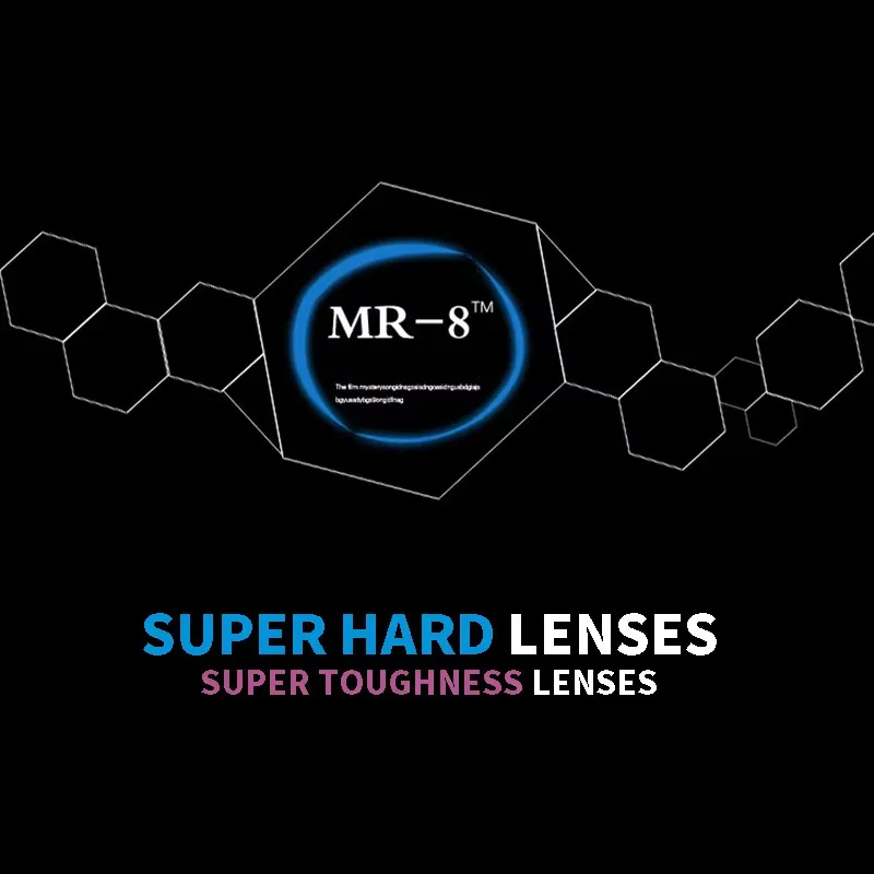 High Quality MR-8 Super Tough Lens 1.61 1.67 Index Thin Optical Myopia Hyperopia Prescription Clear Lenses Hardness Unbreakable