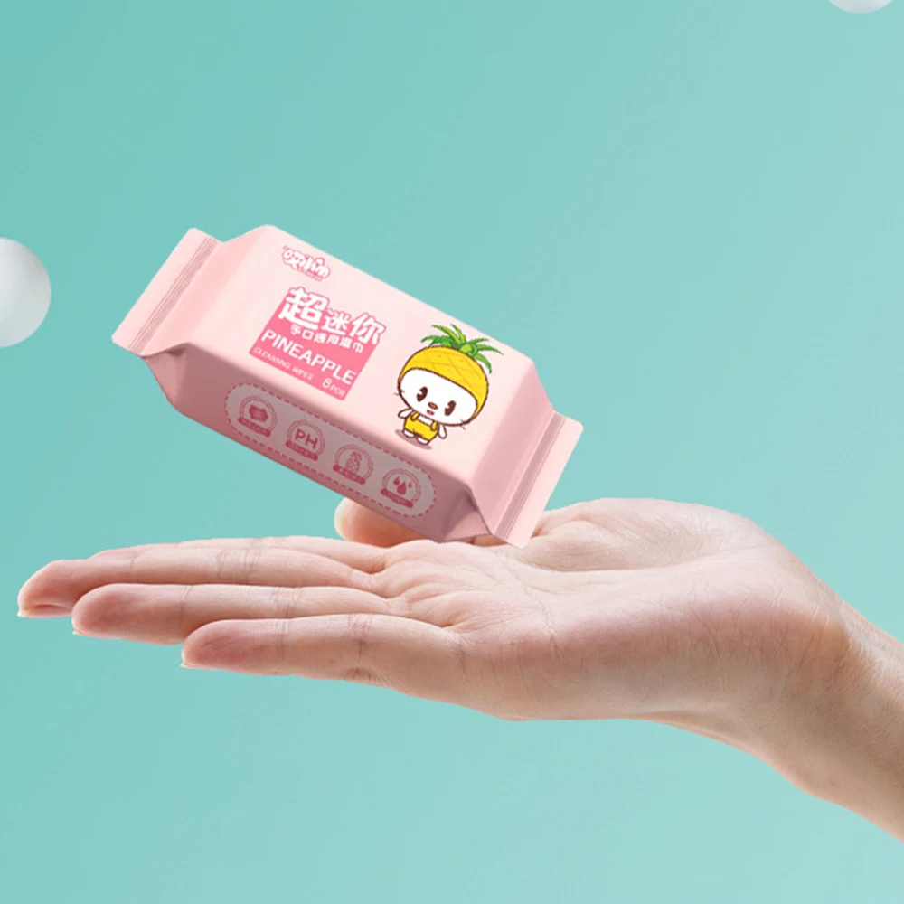 Soft Baby Wet Wipes Hand Mouth Cleaning Disposable Freshing Cleaning Wipes Large Pack High Quality Mini Portable Wipes Babies