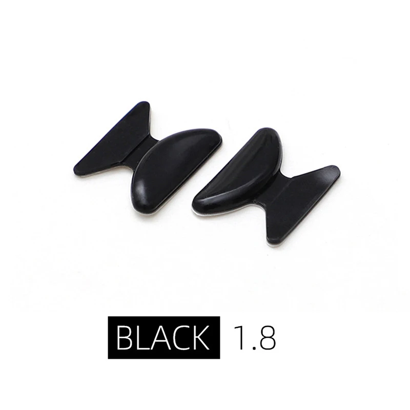 5 Pairs Useful Soft Silicone Nose Pad For Glasses Non-slip Eyeglasses Sunglass Black White Nose Pad