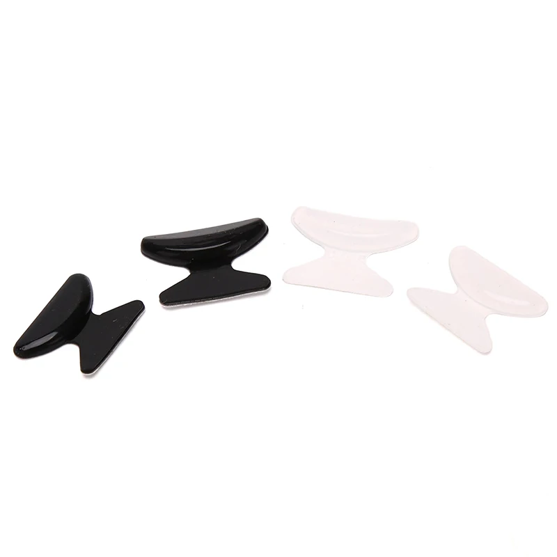 5 Pairs Useful Soft Silicone Nose Pad For Glasses Non-slip Eyeglasses Sunglass Black White Nose Pad