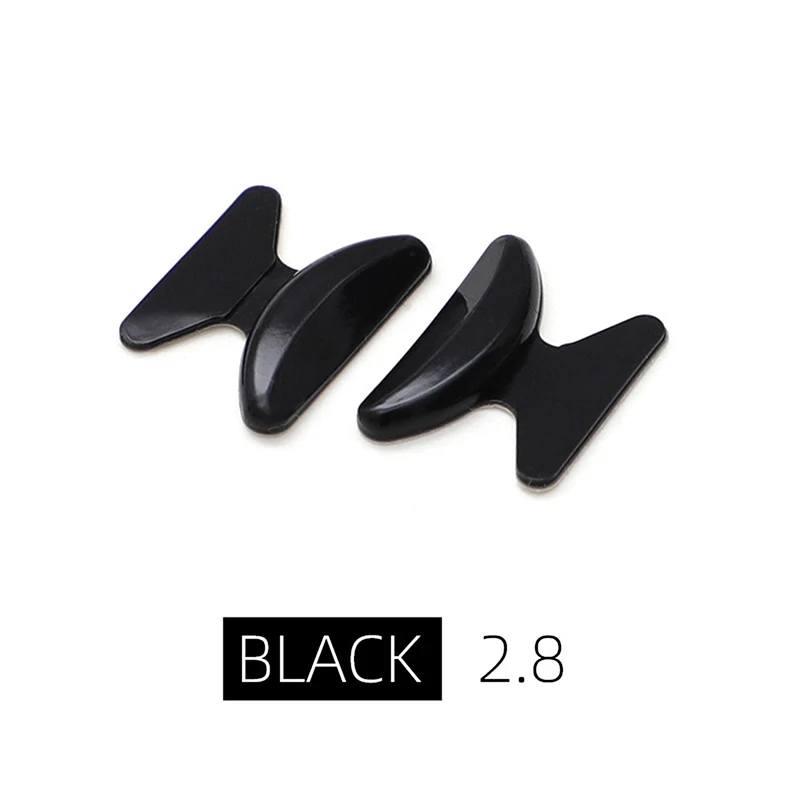 5 Pairs Useful Soft Silicone Nose Pad For Glasses Non-slip Eyeglasses Sunglass Black White Nose Pad