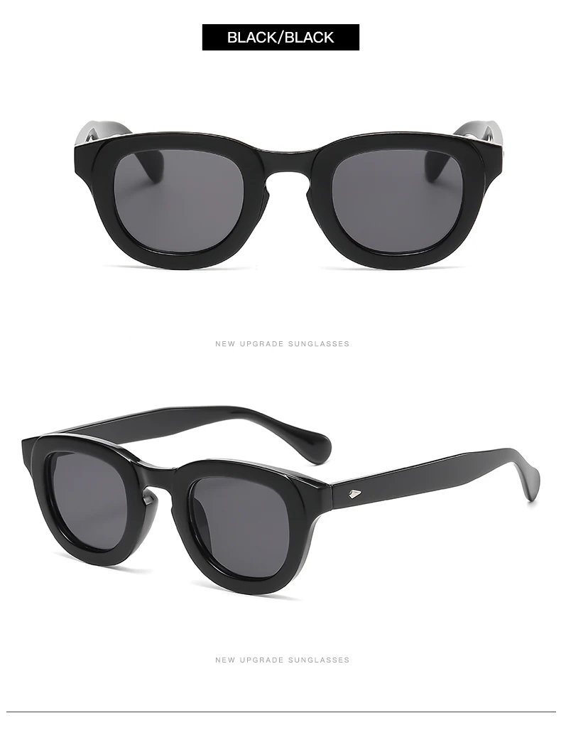 2024 New Sunglasses Female Oval Frame Thick Frame Small Face Personality Retro Sun Glasses Multi color Fashion Glasses