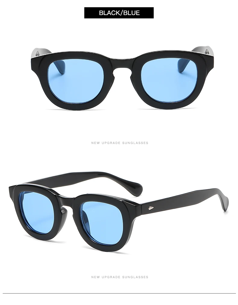 2024 New Sunglasses Female Oval Frame Thick Frame Small Face Personality Retro Sun Glasses Multi color Fashion Glasses