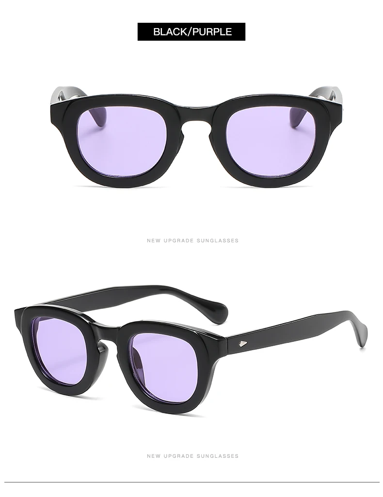 2024 New Sunglasses Female Oval Frame Thick Frame Small Face Personality Retro Sun Glasses Multi color Fashion Glasses