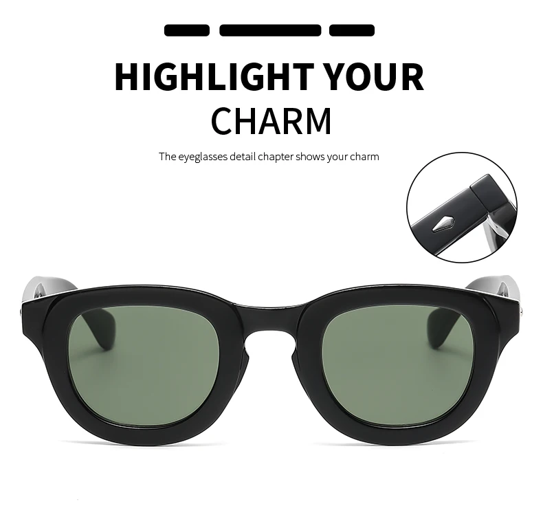 2024 New Sunglasses Female Oval Frame Thick Frame Small Face Personality Retro Sun Glasses Multi color Fashion Glasses