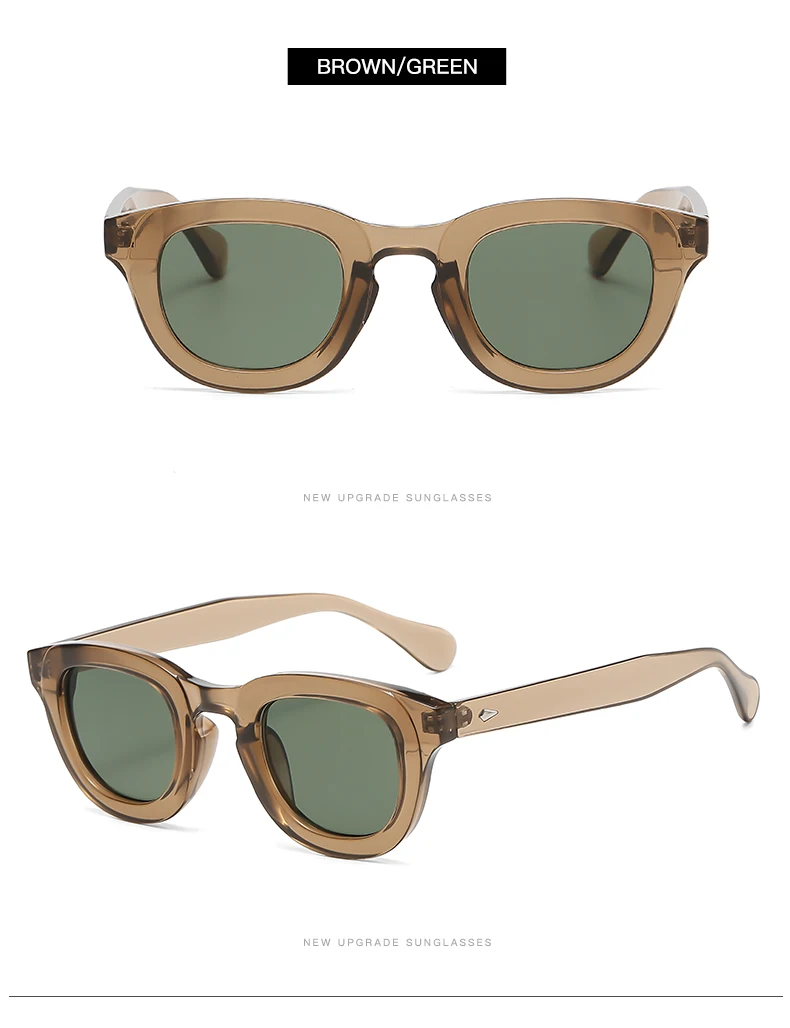 2024 New Sunglasses Female Oval Frame Thick Frame Small Face Personality Retro Sun Glasses Multi color Fashion Glasses