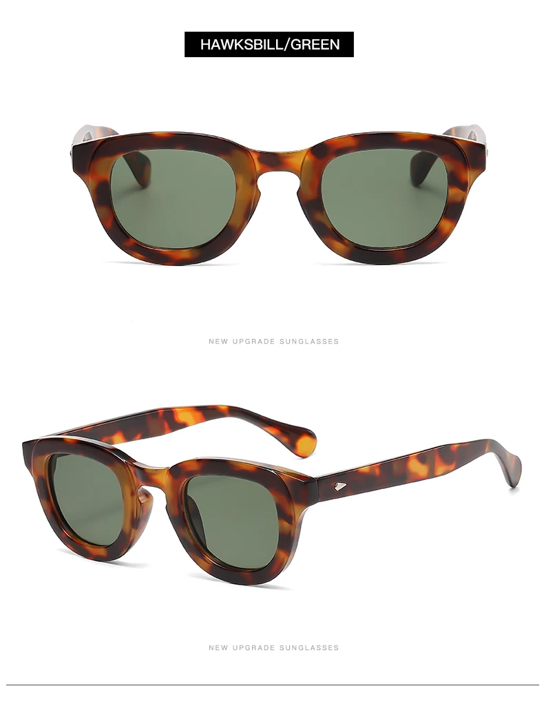 2024 New Sunglasses Female Oval Frame Thick Frame Small Face Personality Retro Sun Glasses Multi color Fashion Glasses