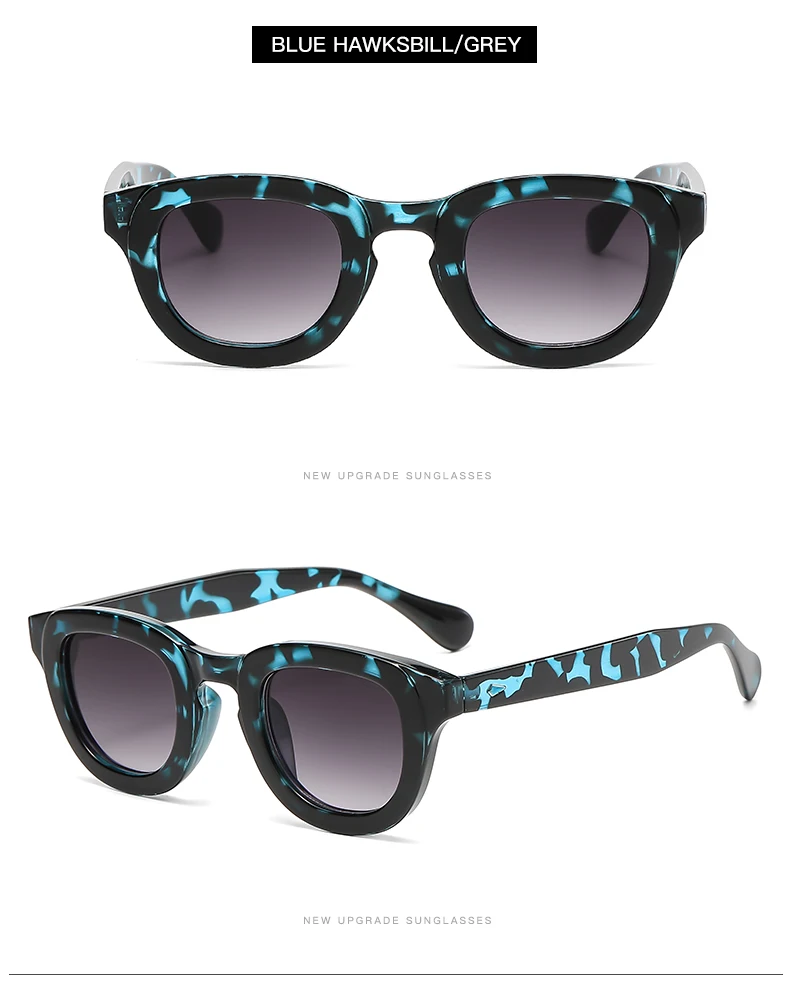 2024 New Sunglasses Female Oval Frame Thick Frame Small Face Personality Retro Sun Glasses Multi color Fashion Glasses