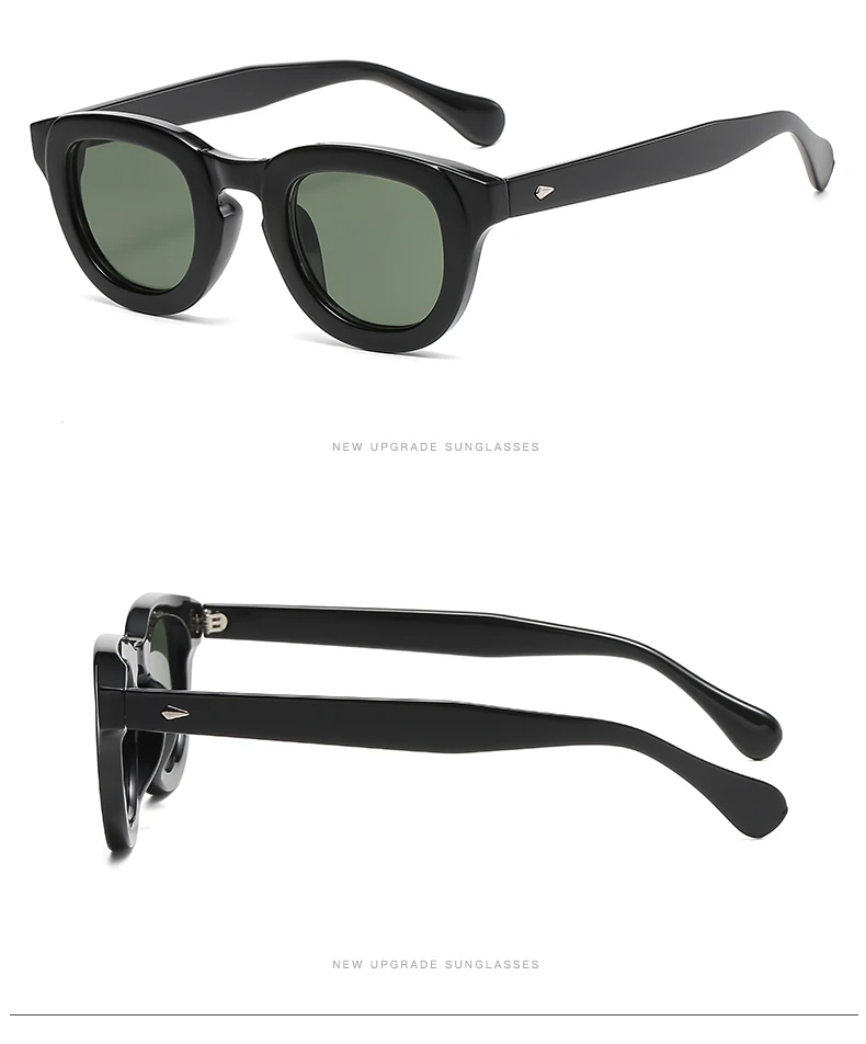 2024 New Sunglasses Female Oval Frame Thick Frame Small Face Personality Retro Sun Glasses Multi color Fashion Glasses