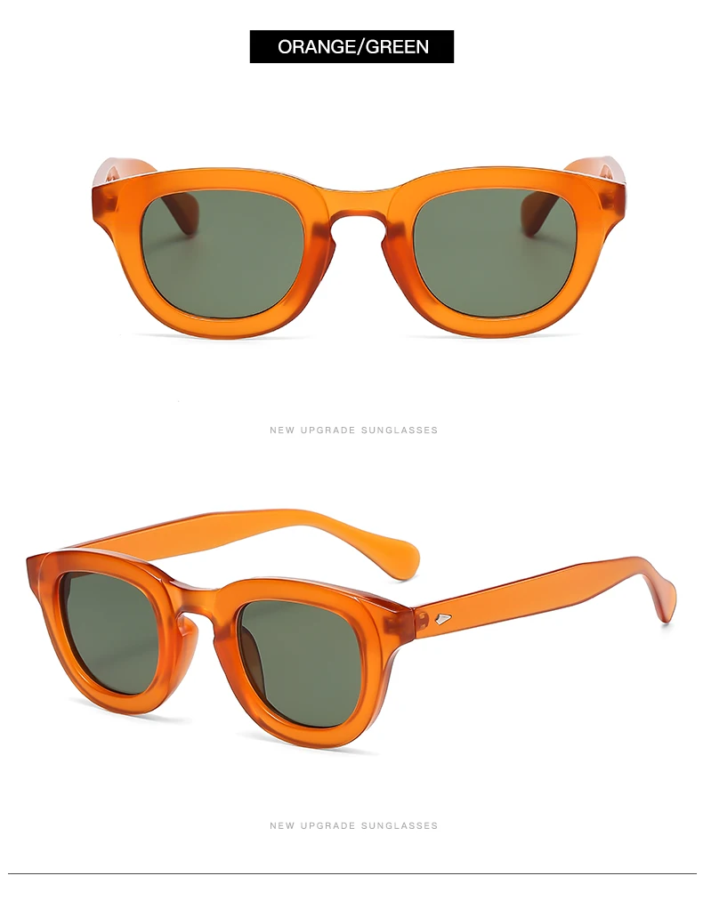 2024 New Sunglasses Female Oval Frame Thick Frame Small Face Personality Retro Sun Glasses Multi color Fashion Glasses