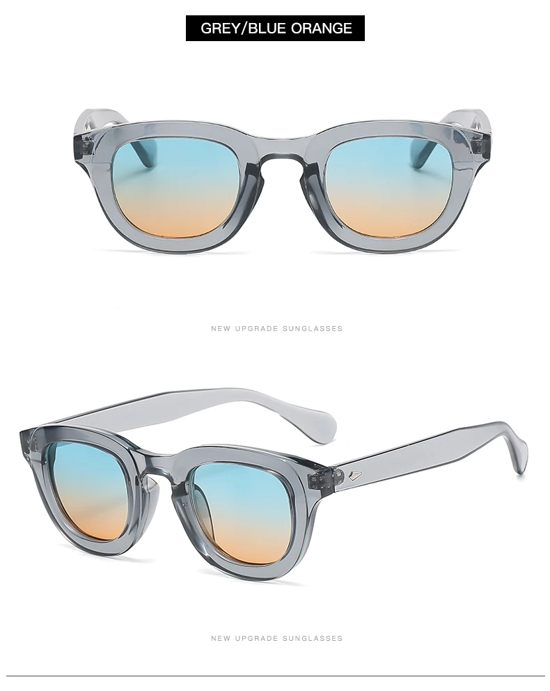 2024 New Sunglasses Female Oval Frame Thick Frame Small Face Personality Retro Sun Glasses Multi color Fashion Glasses