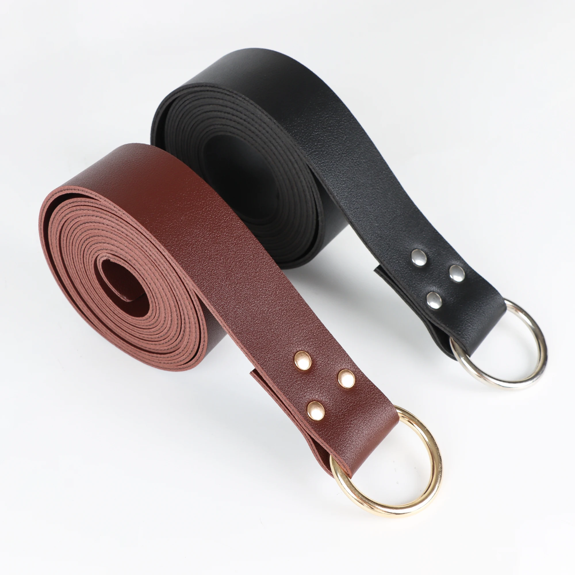 Medieval Leather Mug Holder Belt and Bullwhip Holder Belt Renaissance Viking Cosplay Costume Accessories