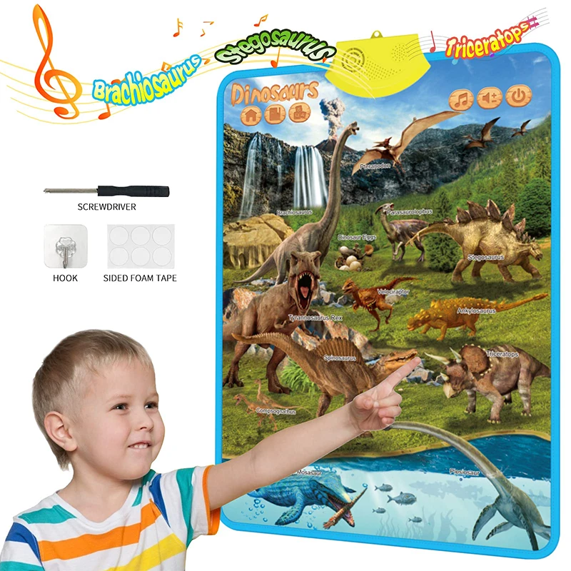 Electronic English Alphabet Wall Chart Talking ABC Letters 123s Music Poster Educational Learning Toy for Toddler Kids Gifts