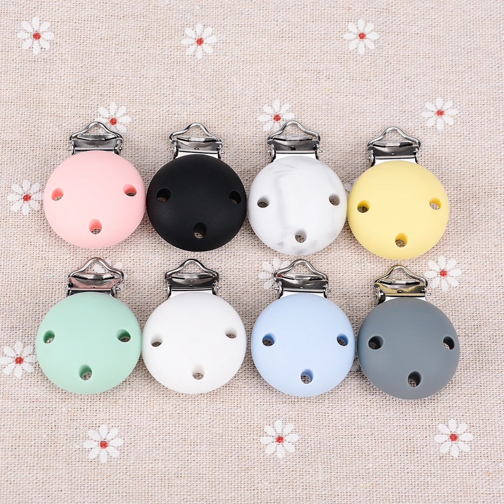 Lofca Silicone Clip 5 PCS Baby Pacifiers for DIY Pacifier Chain Nursing Teething Baby Gifts Food Grade Free BPA Baby