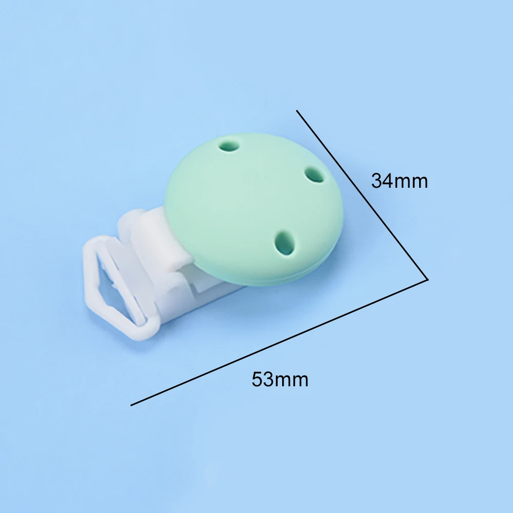 Lofca Silicone Clip 5 PCS Baby Pacifiers for DIY Pacifier Chain Nursing Teething Baby Gifts Food Grade Free BPA Baby