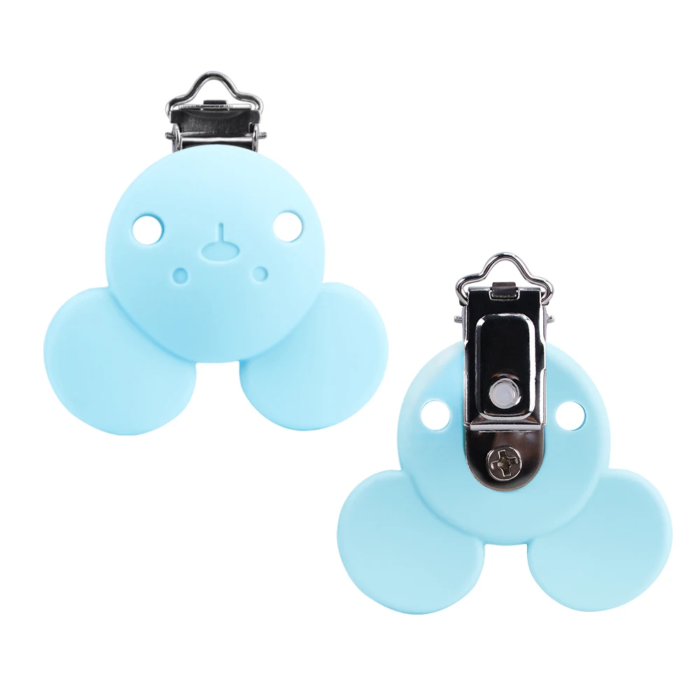Lofca Silicone Clip 5 PCS Baby Pacifiers for DIY Pacifier Chain Nursing Teething Baby Gifts Food Grade Free BPA Baby