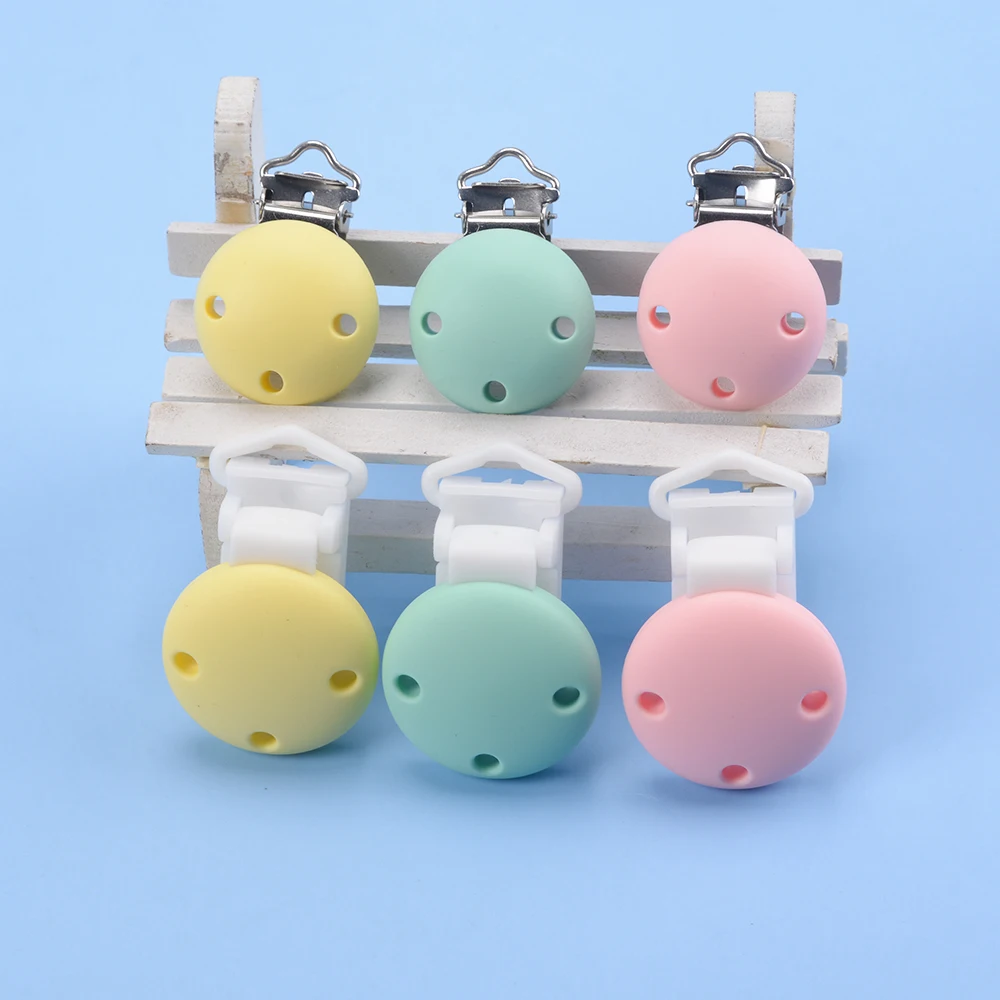 Lofca Silicone Clip 5 PCS Baby Pacifiers for DIY Pacifier Chain Nursing Teething Baby Gifts Food Grade Free BPA Baby