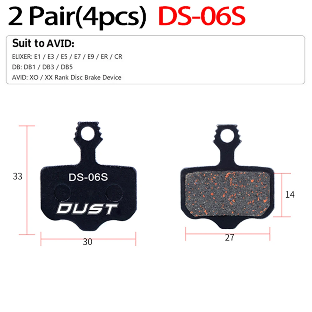 2 Pair (4pcs) MTB Bicycle Hydraulic Disc Ceramics Brake Pads For b01s SRAM AVID HAYES Magura ZOOM Cycling Bike Part