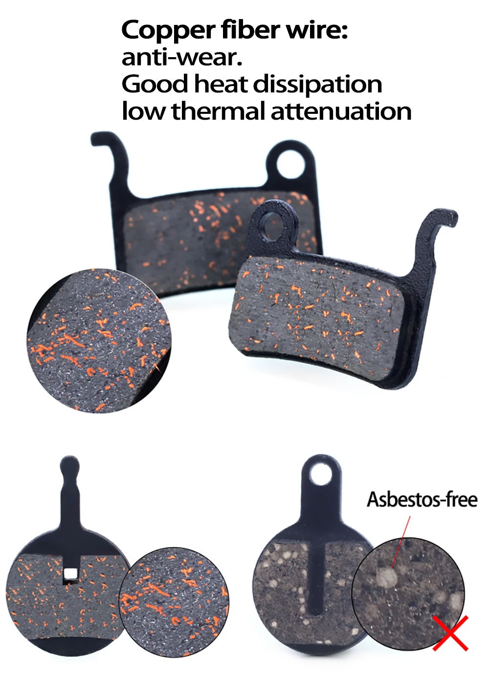 2 Pair (4pcs) MTB Bicycle Hydraulic Disc Ceramics Brake Pads For b01s SRAM AVID HAYES Magura ZOOM Cycling Bike Part