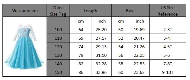Summer Fancy Queen Elsa Anna Costume Girls Princess Dress Toddler Halloween Cosplay Party Vesidos For 2-10 Years