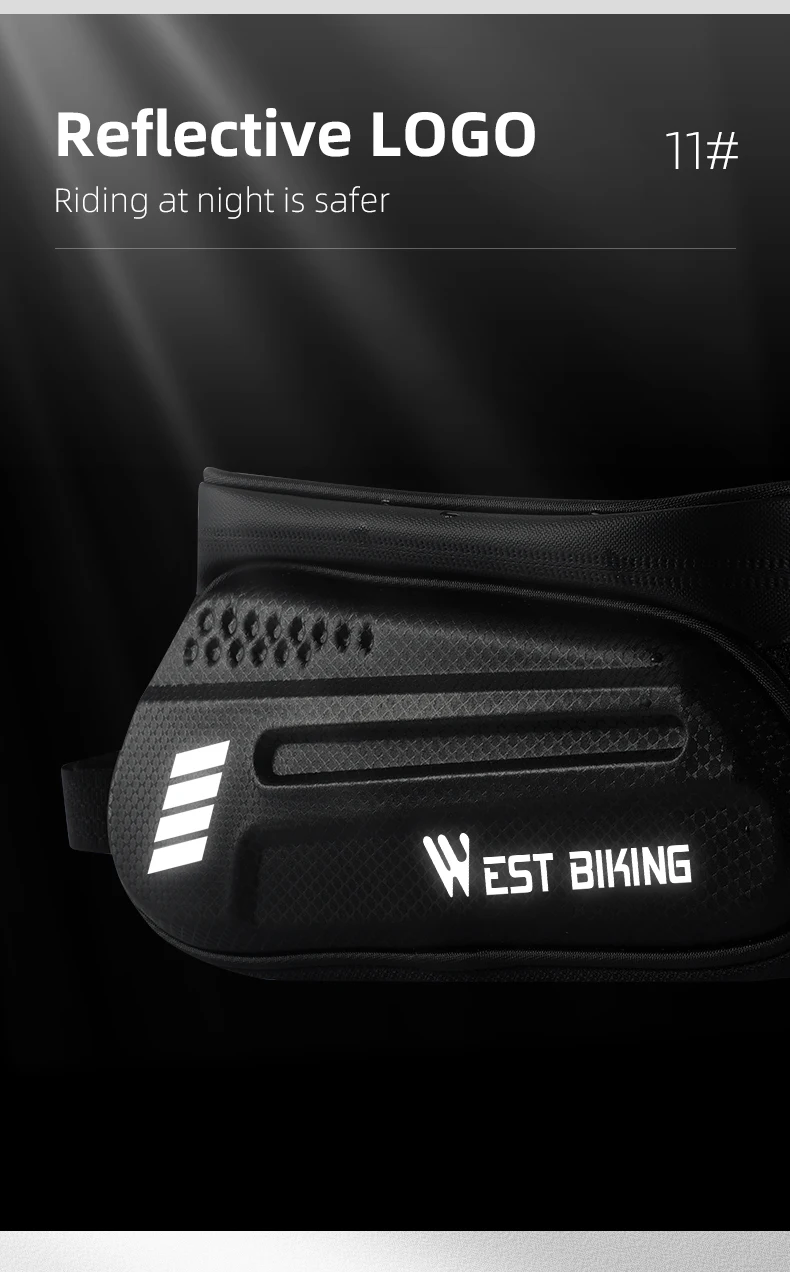 WEST BIKING Bicycle Bag 7.0 Inch Phone Bag Waterproof Front Frame Cycling Bag Sensitive Touch Screen MTB Road Bike Bag