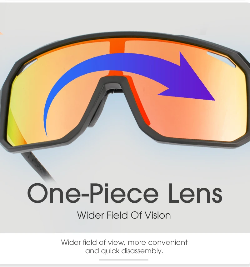 SCVCN Cycling Glasses Bike Mountain Bicycle Hiking Camping Golf UV400 Sunglasses Sport Protection Glasses for Men Women Baseball