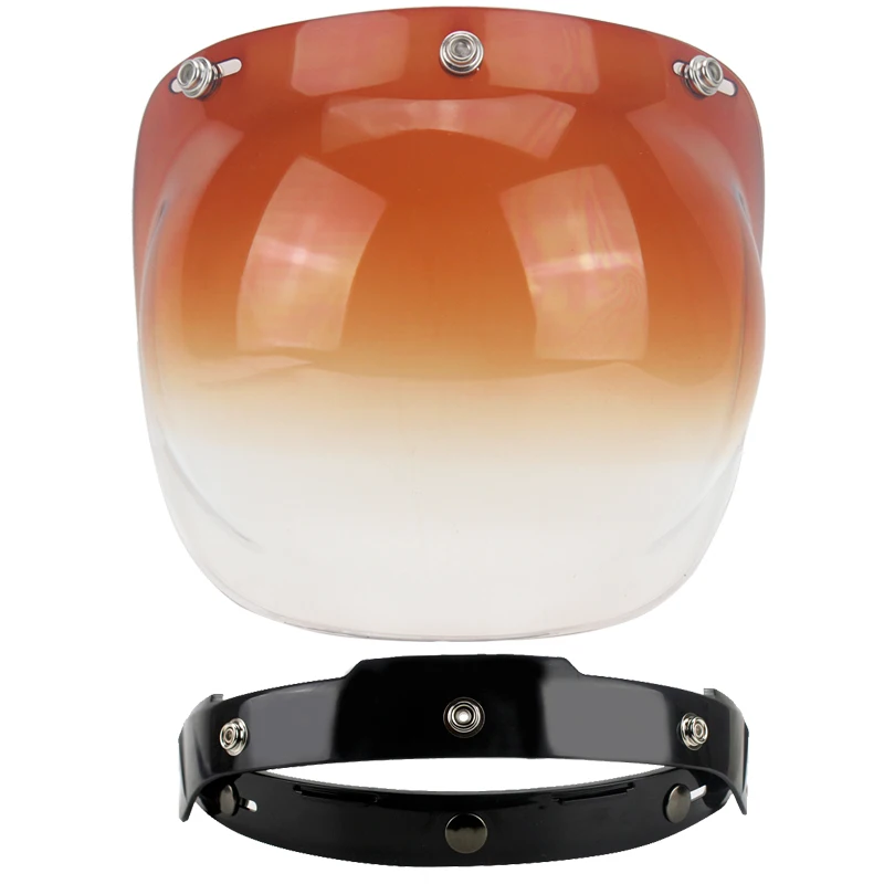 helmet bubble visor top quality open face motorcycle helmet visor 12 color available vintage helmet windshield shield