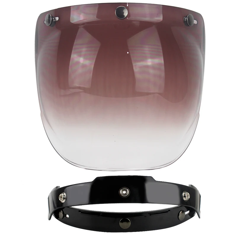 helmet bubble visor top quality open face motorcycle helmet visor 12 color available vintage helmet windshield shield