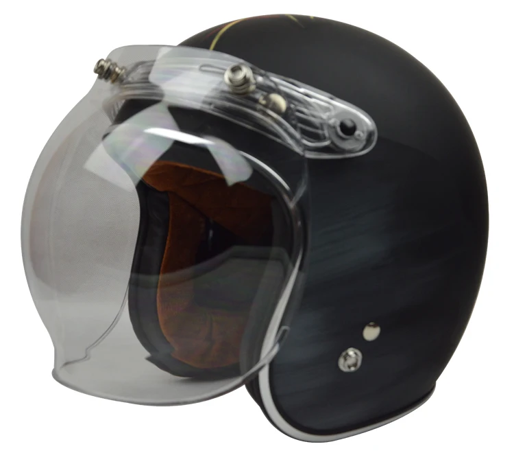 helmet bubble visor top quality open face motorcycle helmet visor 12 color available vintage helmet windshield shield