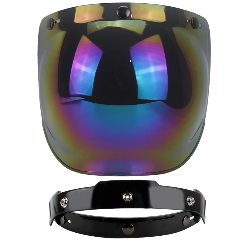 helmet bubble visor top quality open face motorcycle helmet visor 12 color available vintage helmet windshield shield