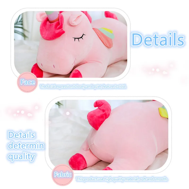 Kawaii Horse Plush 25/50cm Soft Stuffed Huggable Dolls Animal Acompany Toys Children Girl Birthday Gifts