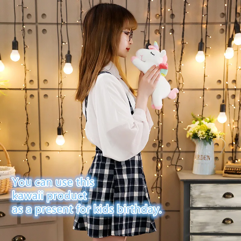 Kawaii Horse Plush 25/50cm Soft Stuffed Huggable Dolls Animal Acompany Toys Children Girl Birthday Gifts