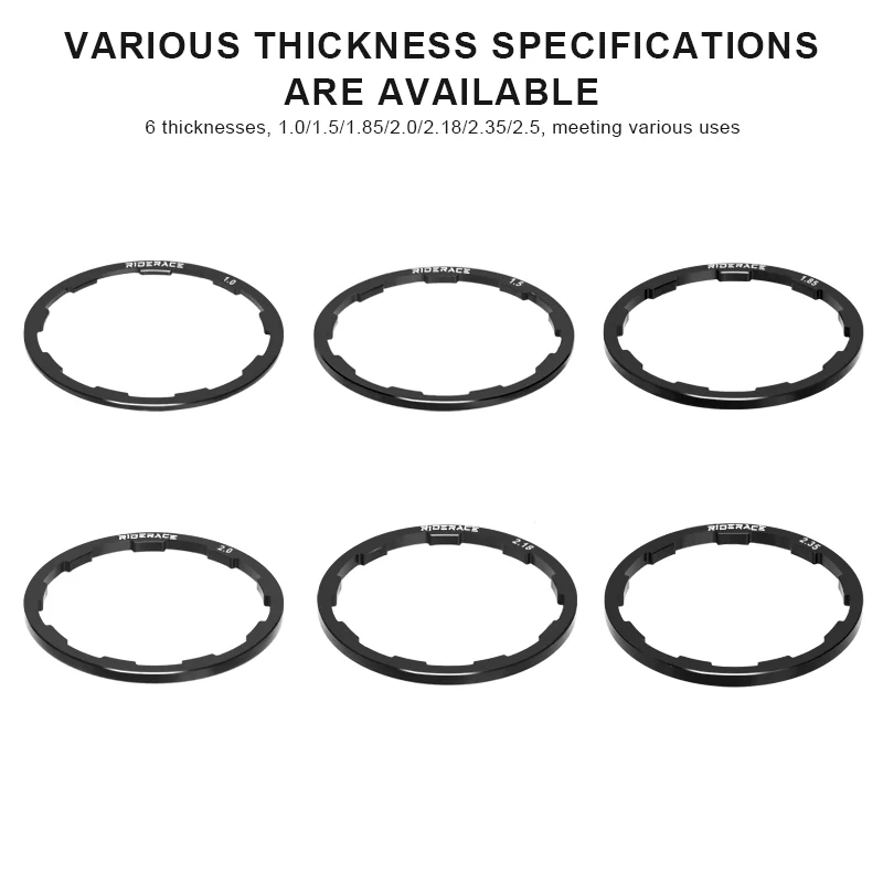 3 Pcs Bicycle Hub Washer 1/1.5/1.85/2/2.18/2.35mm Gasket For 7 8 9 10 11 Speed MTB Mountain Road Bike Cassette Flywheel Spacer