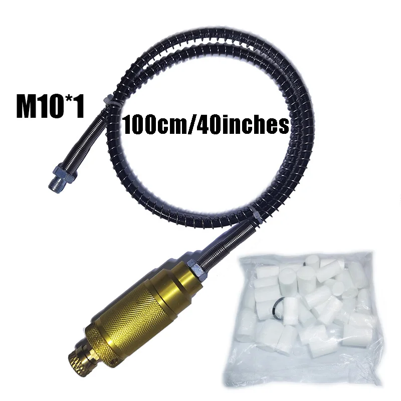 Air Compressor Hand Pump Filter Hose, Water Oil Separator M10*1, High Pressure Air Filtering Accessories