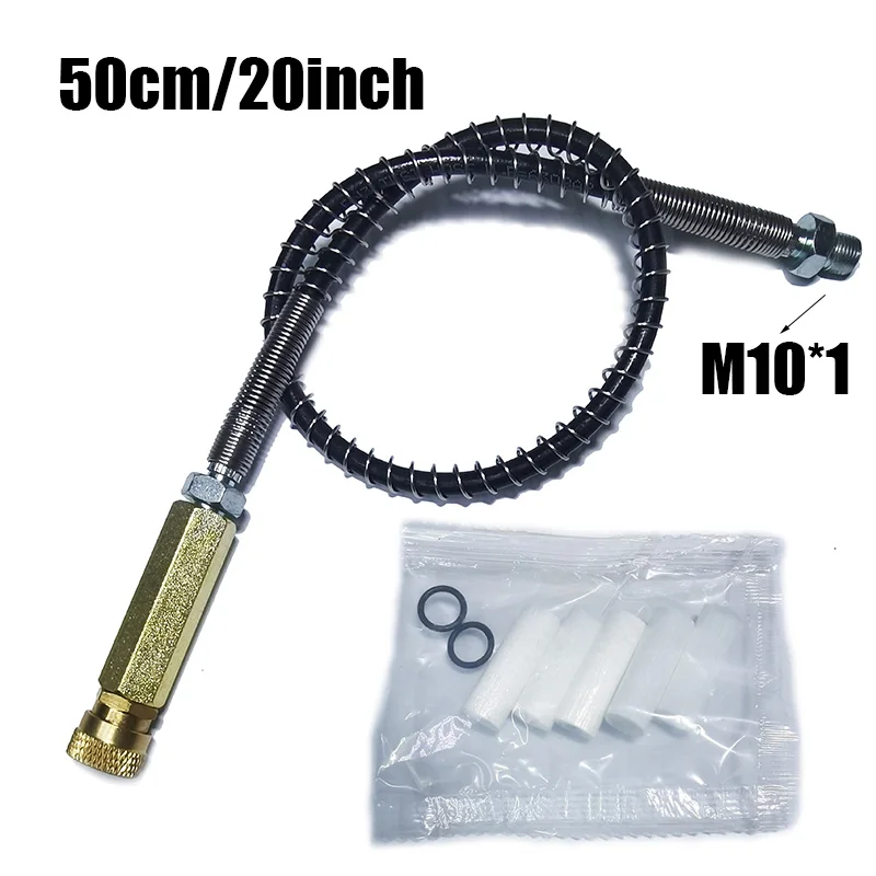 Air Compressor Hand Pump Filter Hose, Water Oil Separator M10*1, High Pressure Air Filtering Accessories