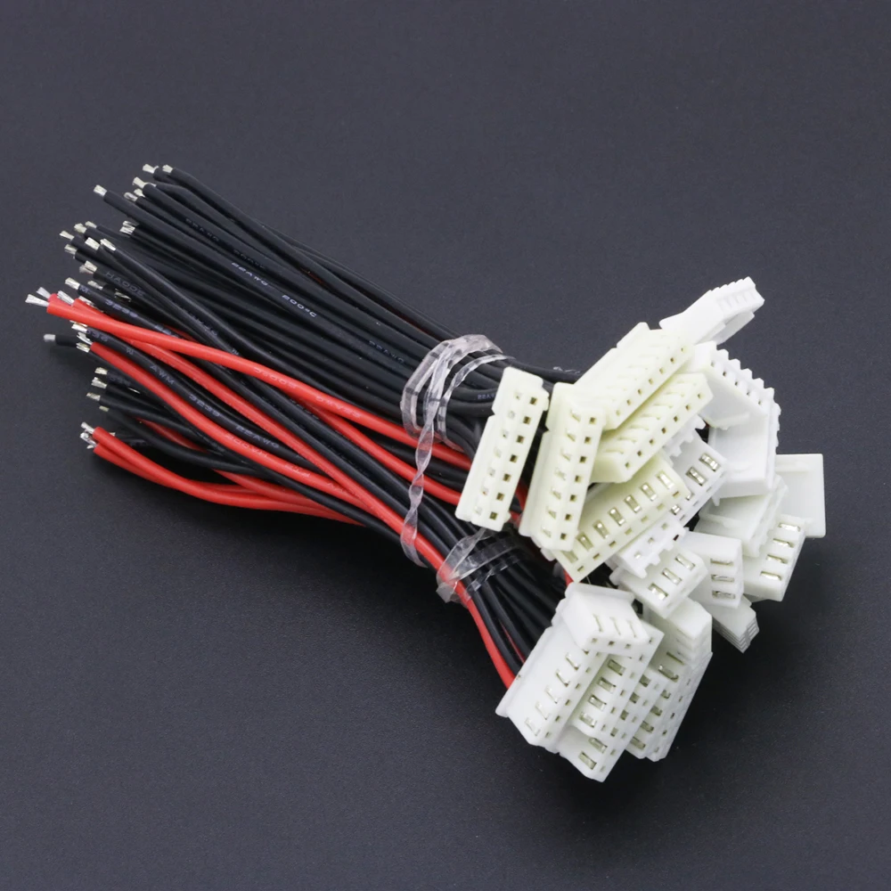 5pcs/lot 1S 2S 3S 4S 5S 6S Lipo Battery Balance Charger Cable IMAX B6 Connector Plug Wire Wholesale