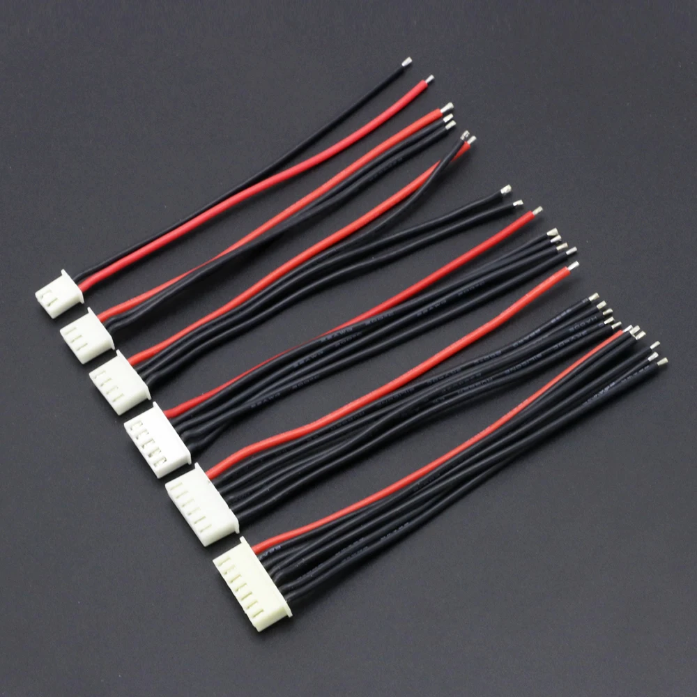 5pcs/lot 1S 2S 3S 4S 5S 6S Lipo Battery Balance Charger Cable IMAX B6 Connector Plug Wire Wholesale