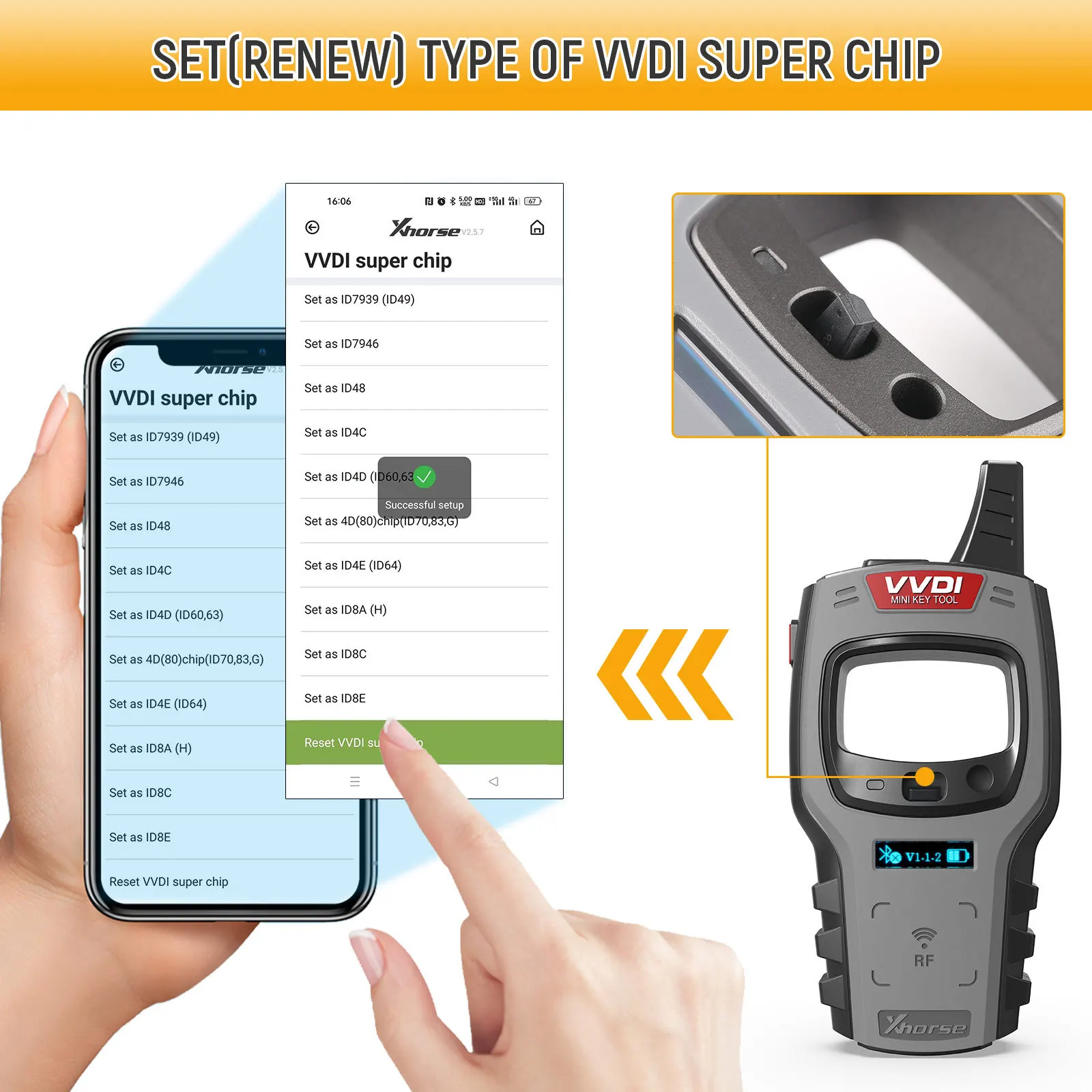 VVDI XT27 Super Chip XT27A Clone Chip for 4C/4D/4E/43/45/46/47/48/T1/T3/8A/8C/8E/7935 with Xhorse VVDI Max Pro/VVDI Mini Key Too