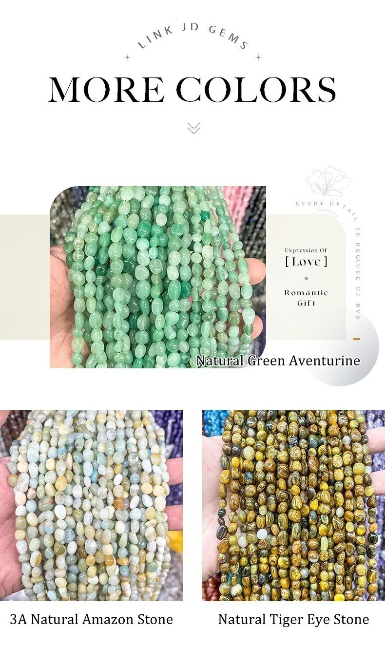 6-8mm Irregular Natural Amethyst Citrine Irregular Nugget Stone Loose Spacer Bead For Jewelry Making Diy Bracelet Accessory
